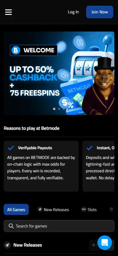 Betmode.io Casino screenshot 4