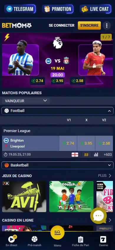Betmomo Casino screenshot 4