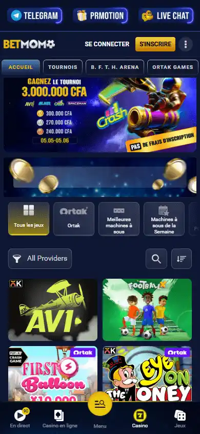 Betmomo Casino screenshot 5
