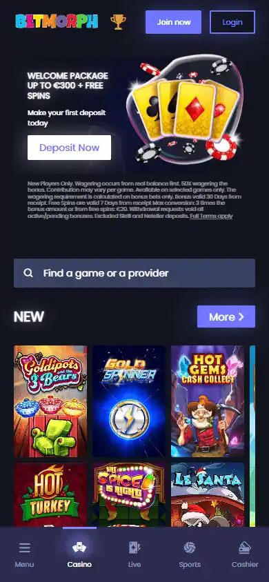BetMorph Casino screenshot 4