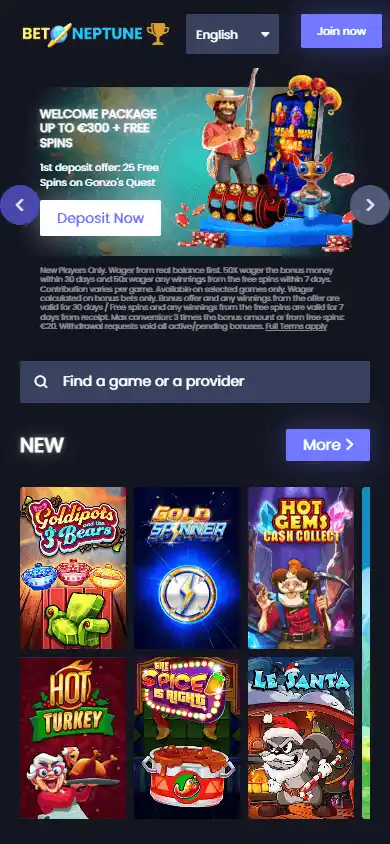 BetNeptune Casino screenshot 4