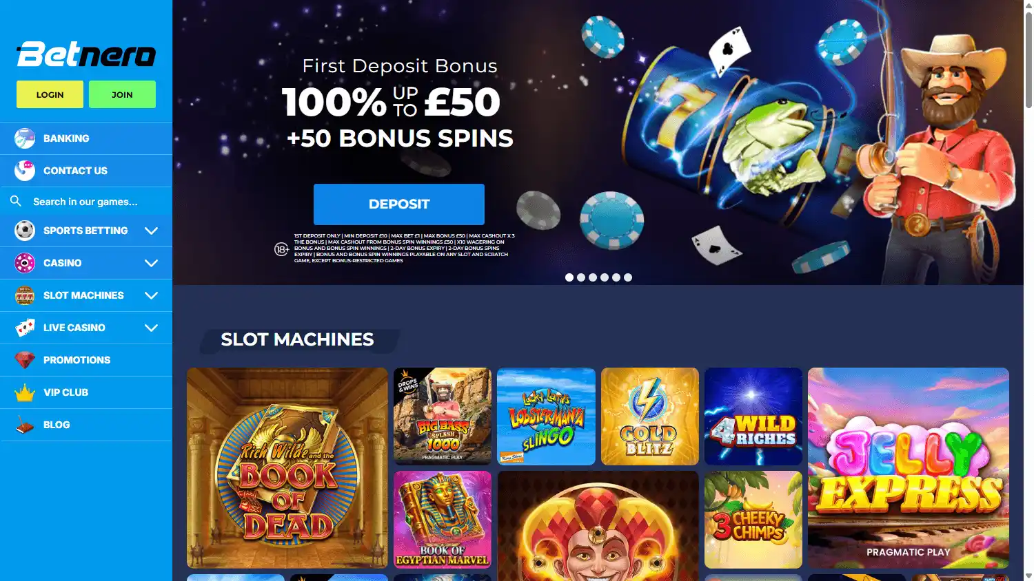 BetNero Casino UK screenshot 1