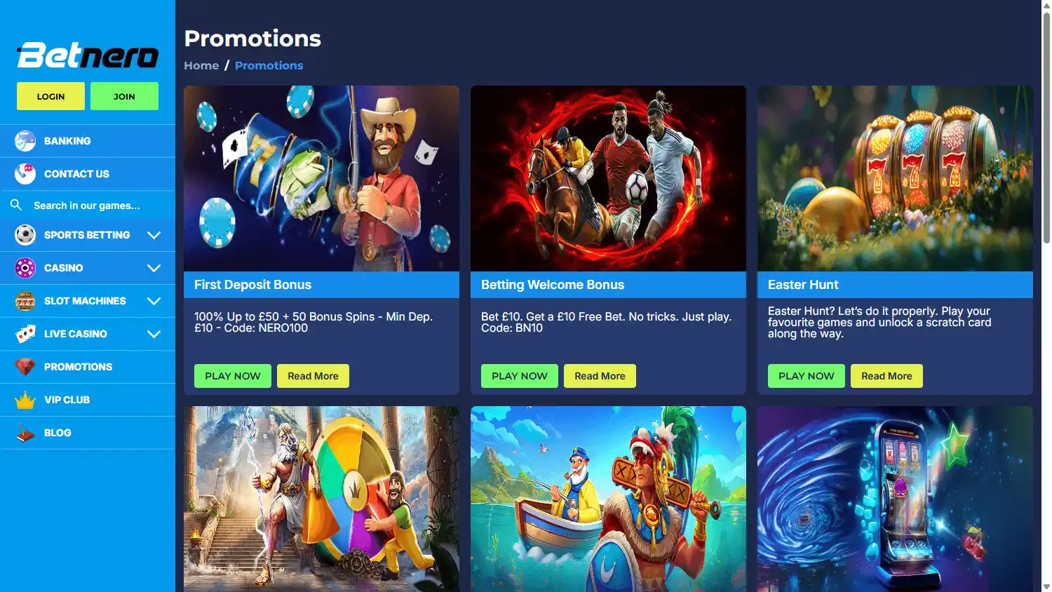 BetNero Casino UK screenshot 3