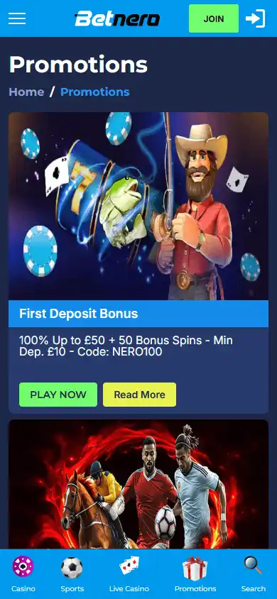 BetNero Casino UK screenshot 6
