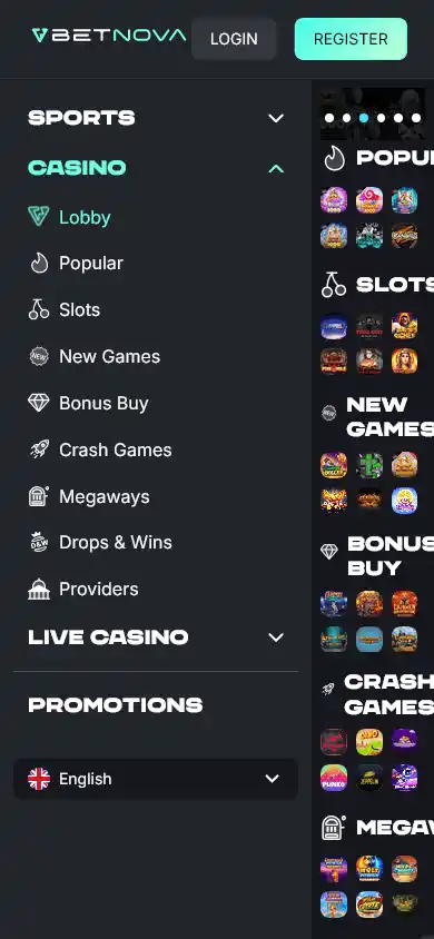 Betnova Casino screenshot 3