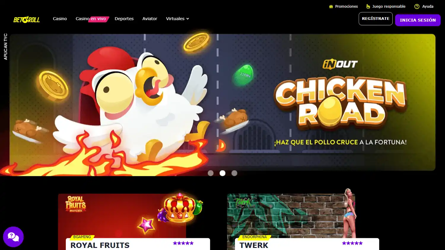 BetnRoll Casino screenshot 2
