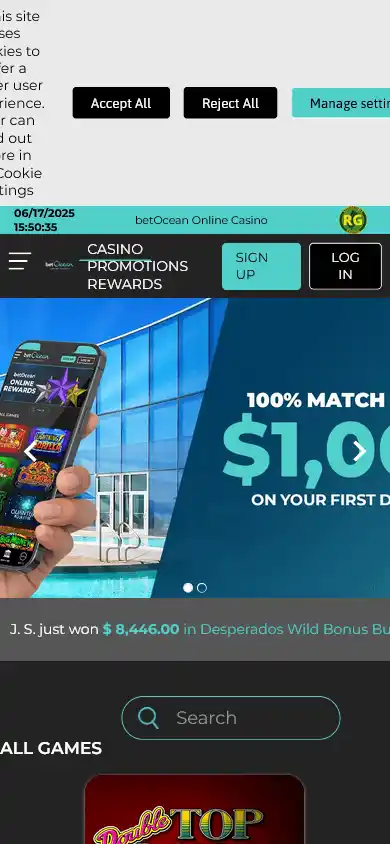 betOcean Online Casino screenshot 4
