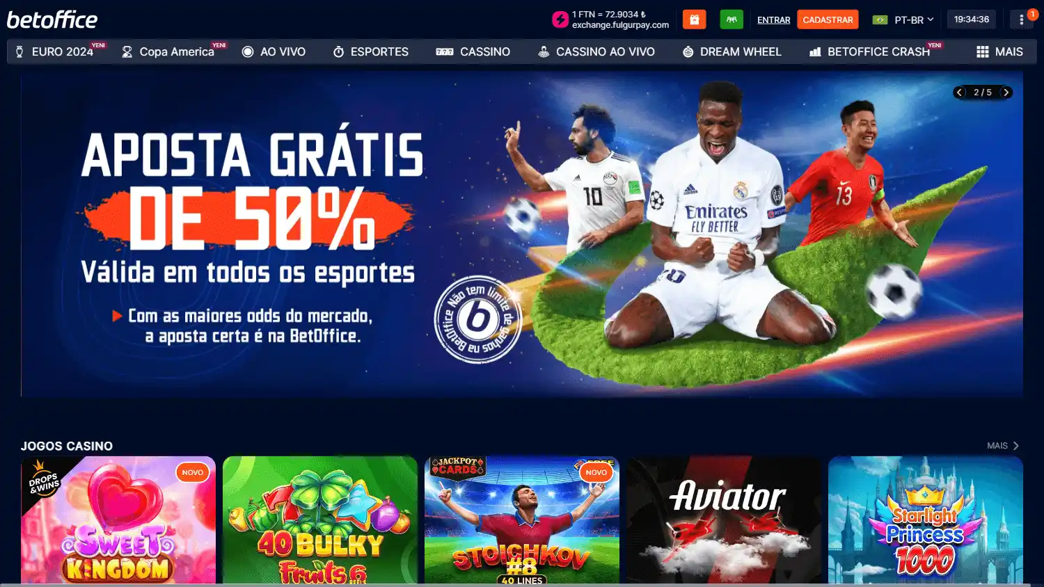 BetOffice Casino screenshot 1