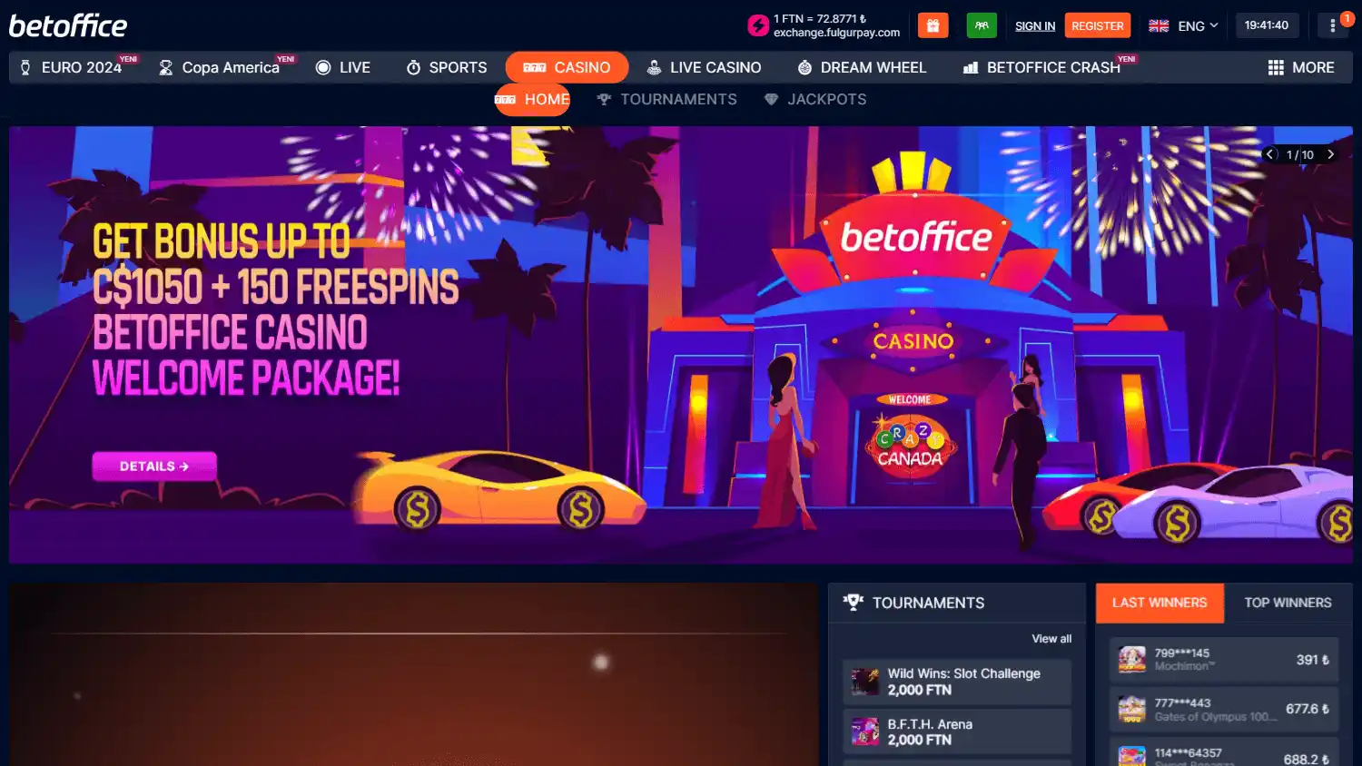 BetOffice Casino screenshot 2