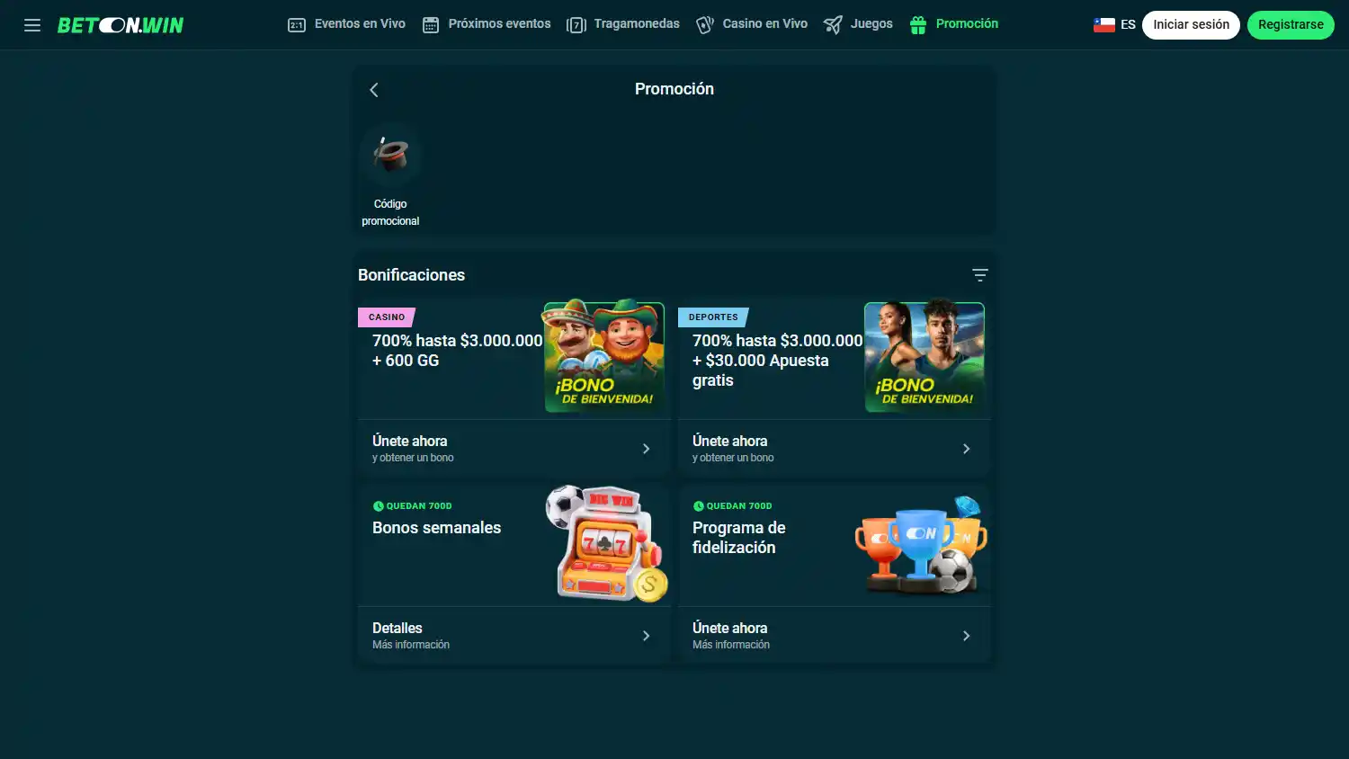 Beton.win Casino screenshot 3