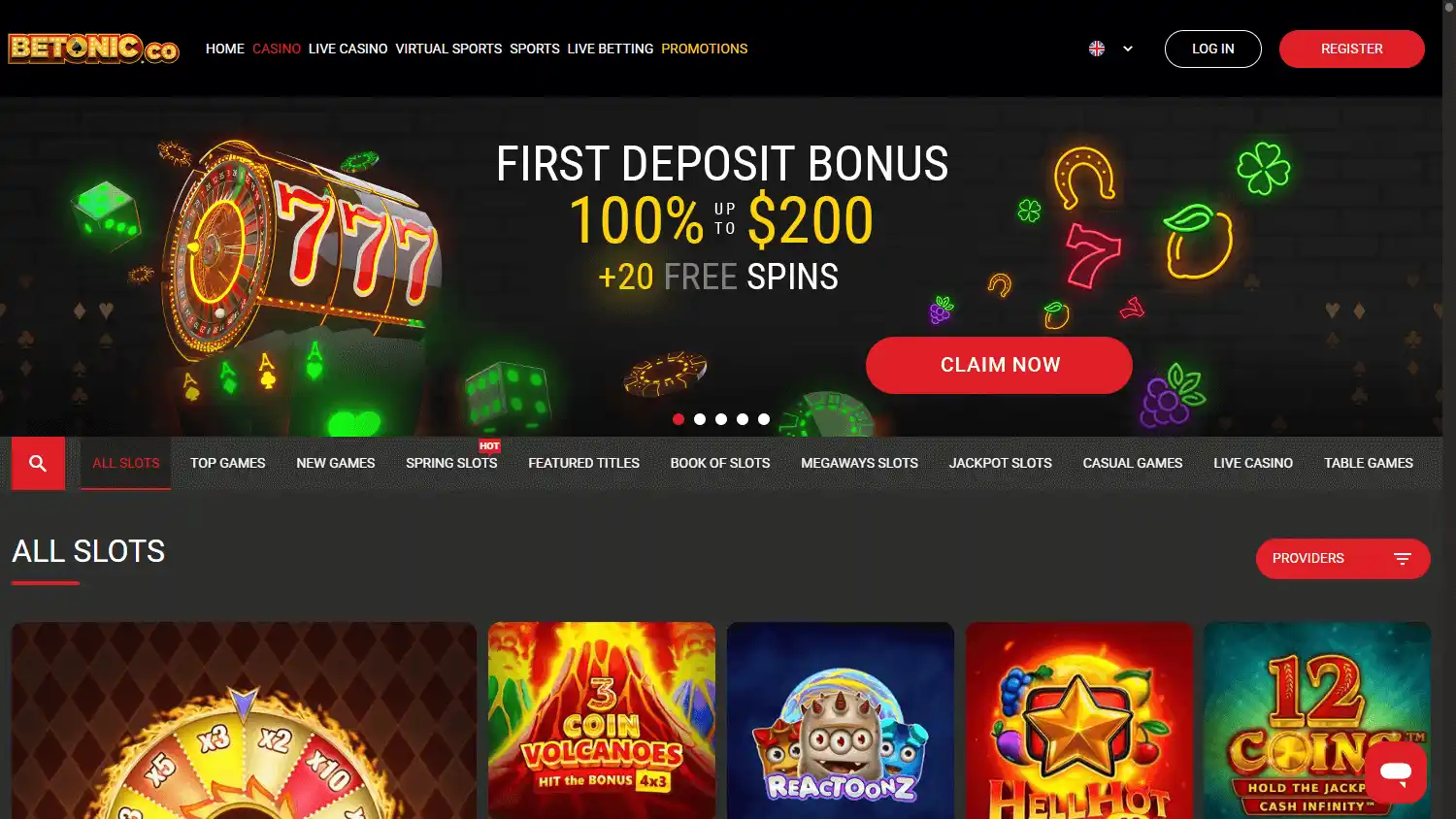 Betonic Casino screenshot 2