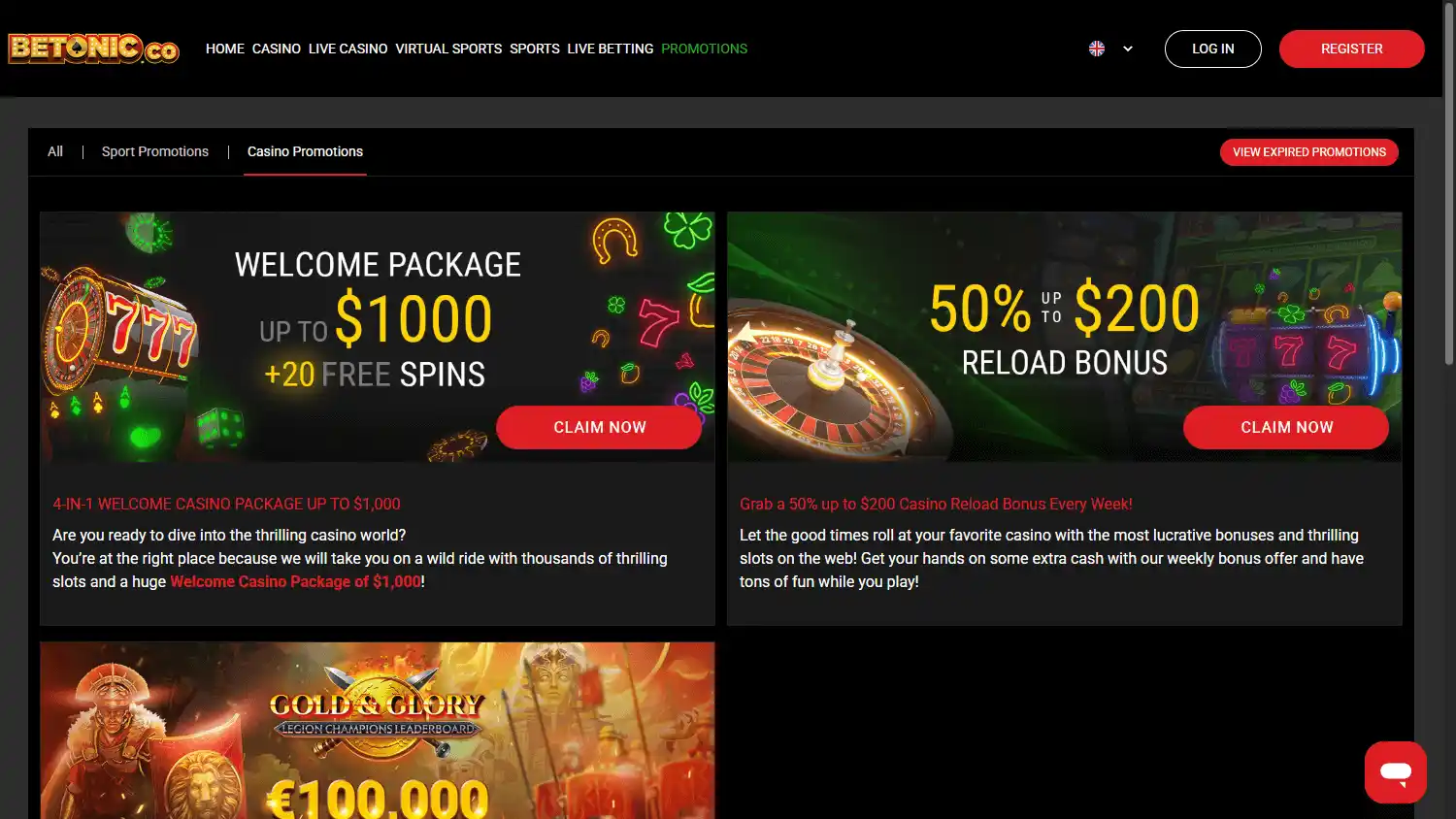 Betonic Casino screenshot 3