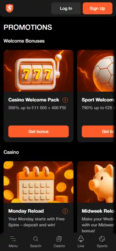 Betoranje Casino screenshot 6