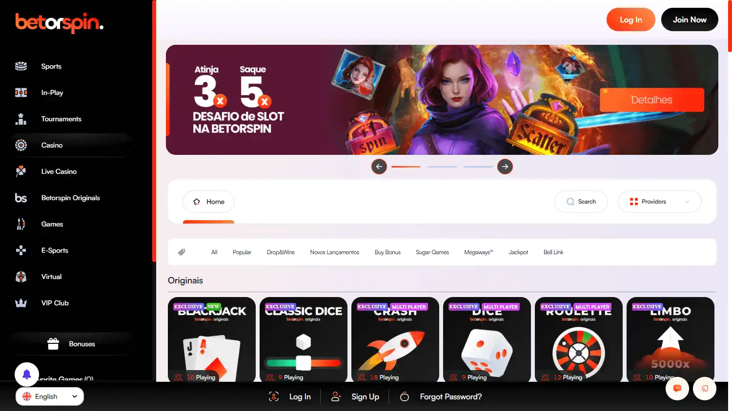 BetorSpin Casino screenshot 2
