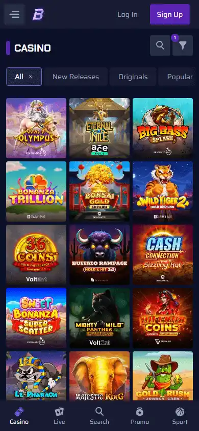 Betory Casino screenshot 3