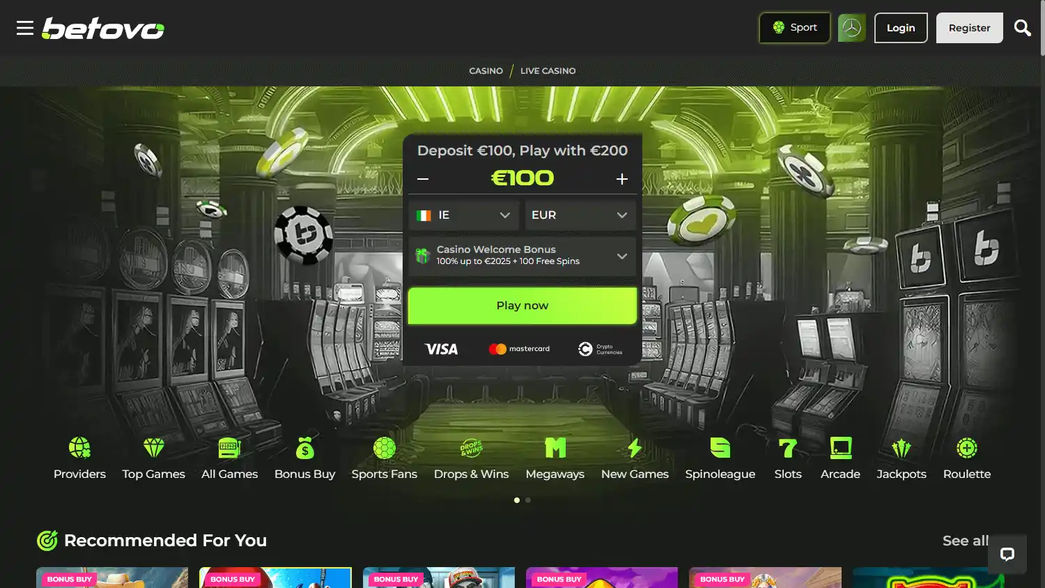 Betovo Casino screenshot 1