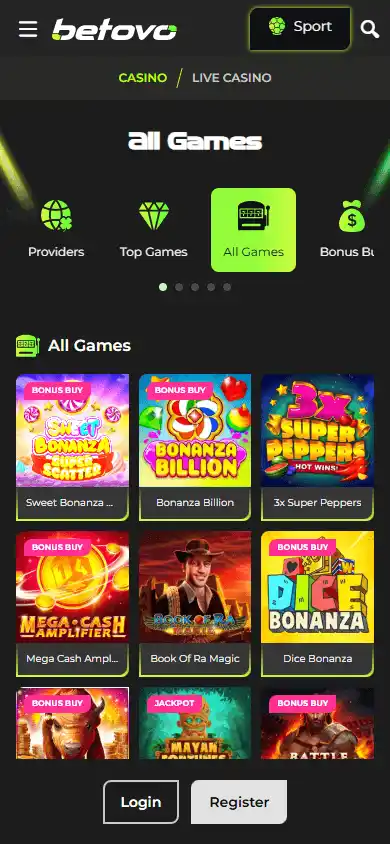 Betovo Casino screenshot 5