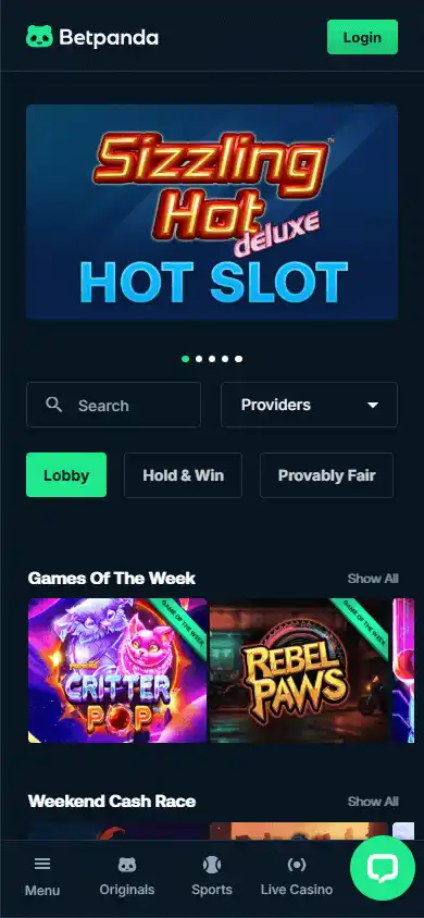 Betpanda Casino screenshot 5
