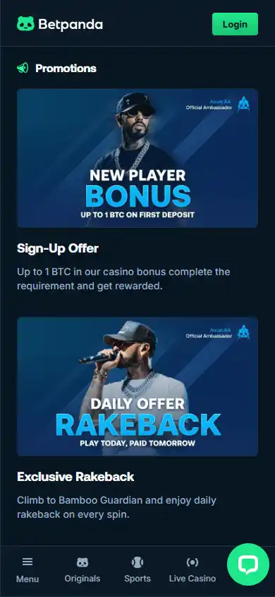 Betpanda Casino screenshot 6