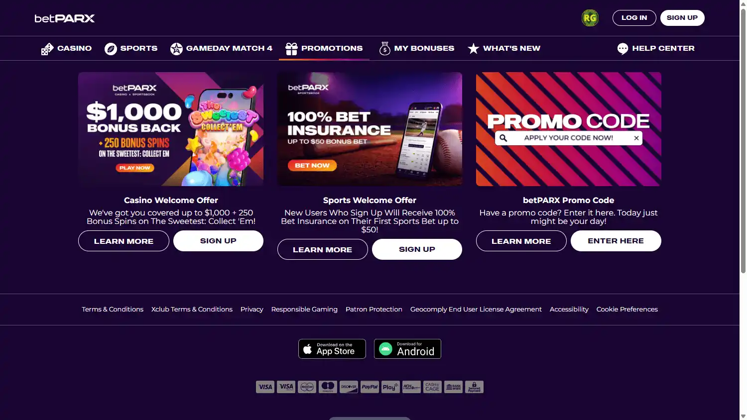 betPARX Casino screenshot 2