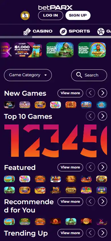 betPARX Casino screenshot 4