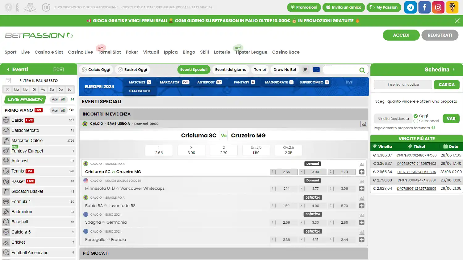 BetPassion Casino screenshot 1