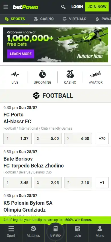 BetPawa Casino screenshot 2
