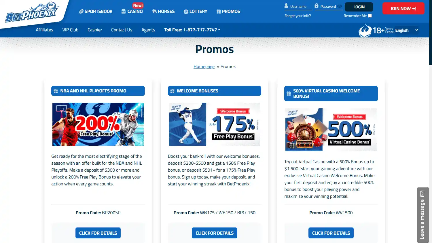 BetPhoenix Casino screenshot 3