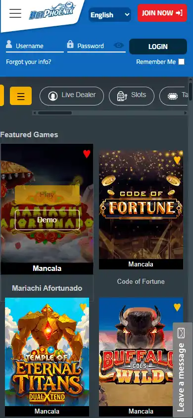 BetPhoenix Casino screenshot 5
