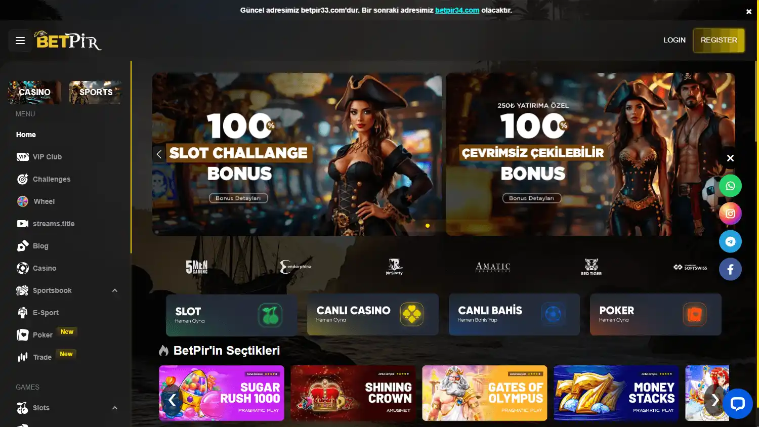 Betpir Casino screenshot 1