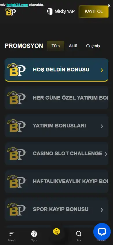 Betpir Casino screenshot 6