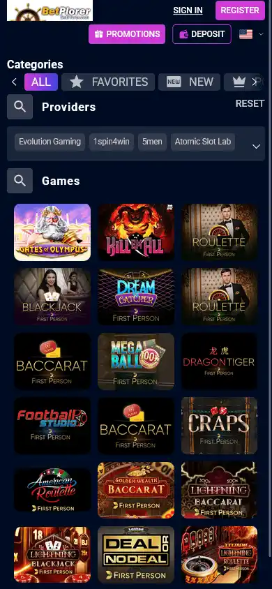 BetPlorer Casino screenshot 4