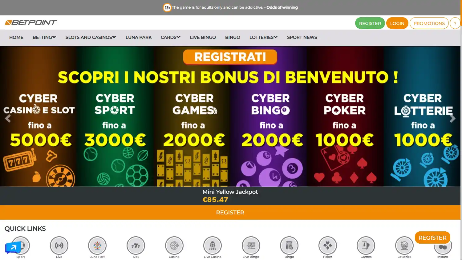BetPoint Casino screenshot 1