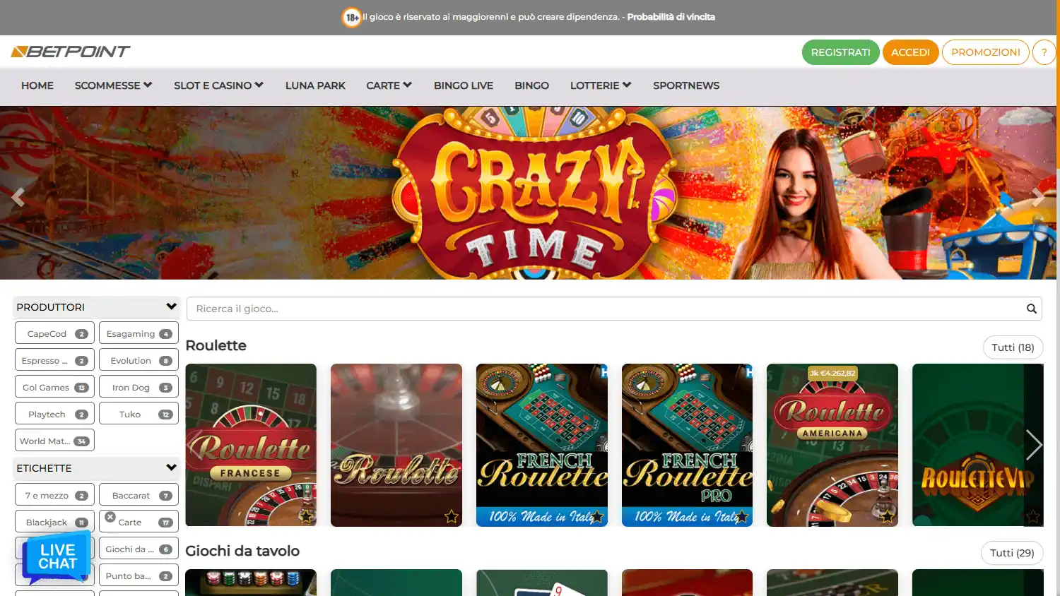 BetPoint Casino screenshot 2
