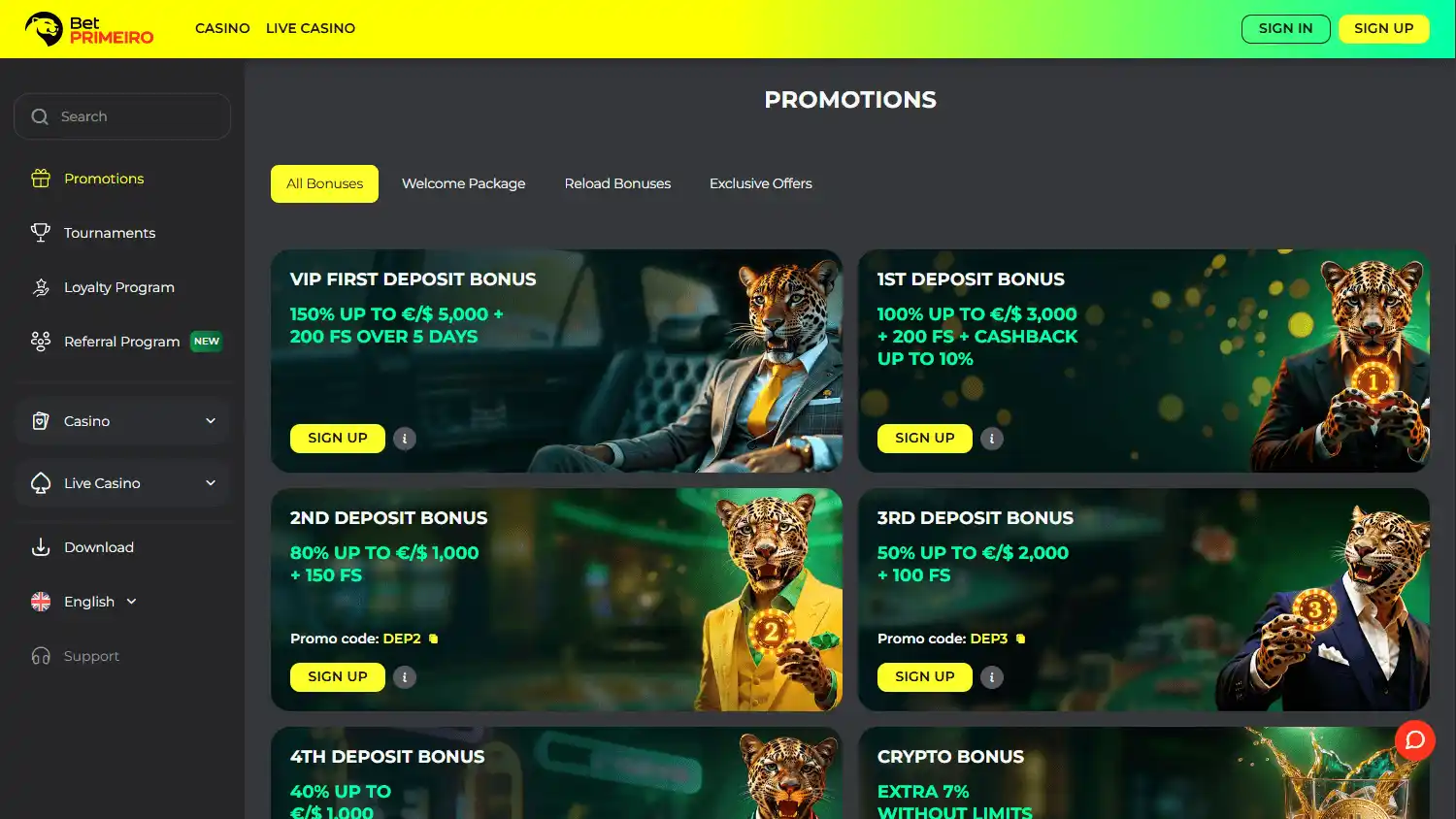 BetPRIMEIRO Casino screenshot 3