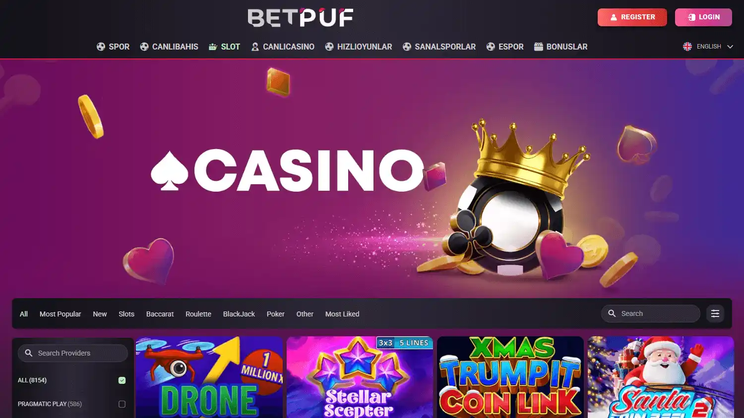 Betpuf Casino screenshot 2