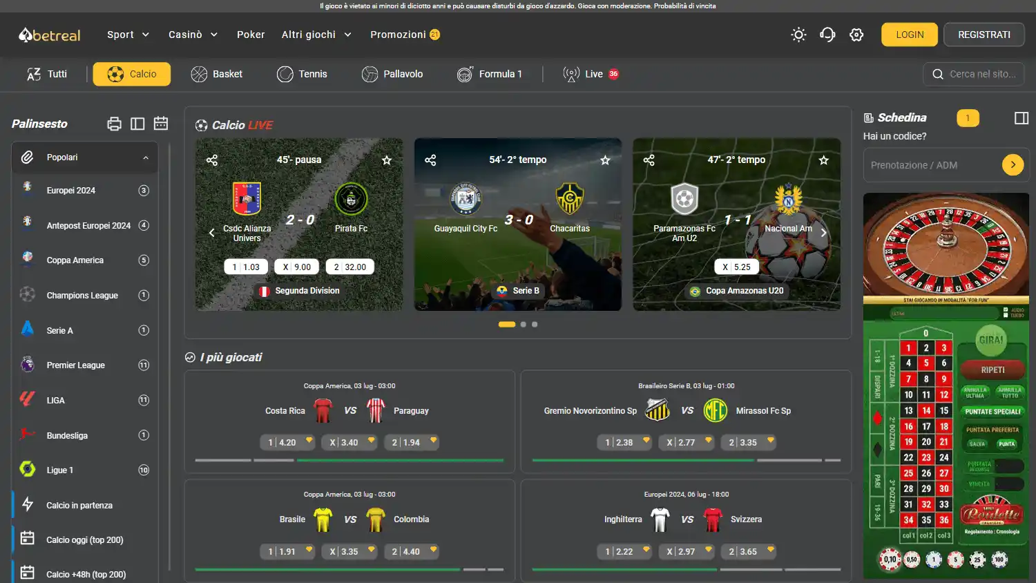 BetReal Casino screenshot 1