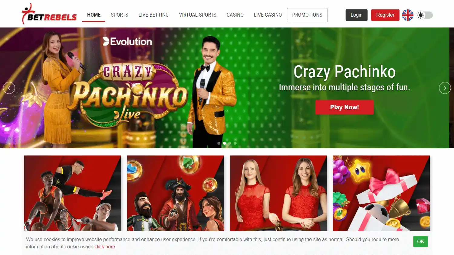 BetRebels Casino screenshot 1