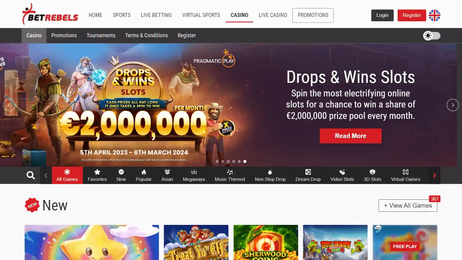 BetRebels Casino screenshot 2