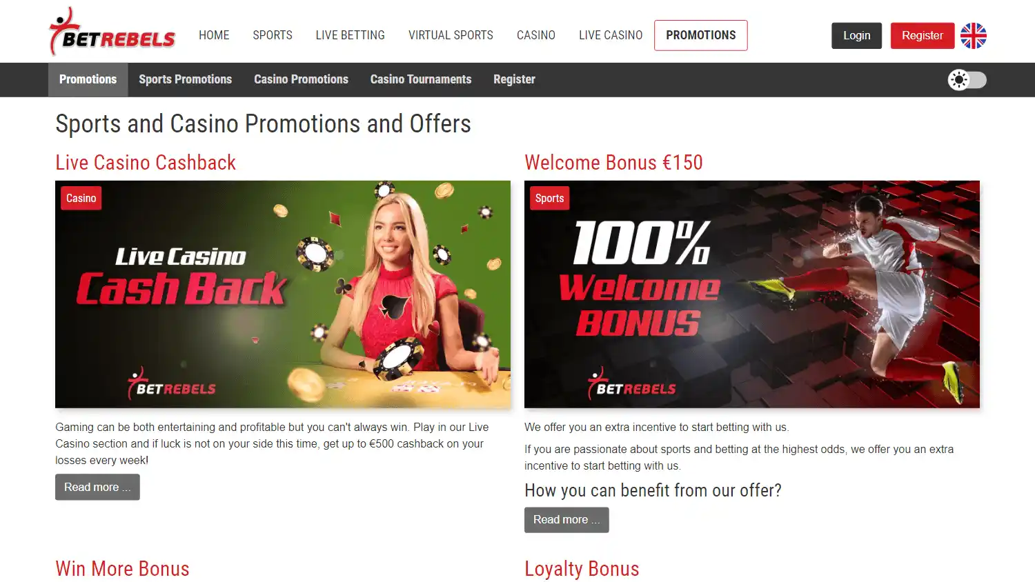 BetRebels Casino screenshot 3