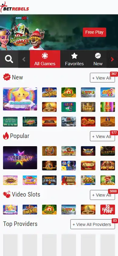 BetRebels Casino screenshot 5