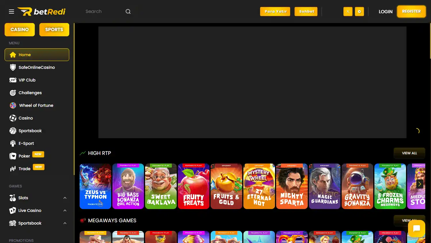 Betredi Casino screenshot 1