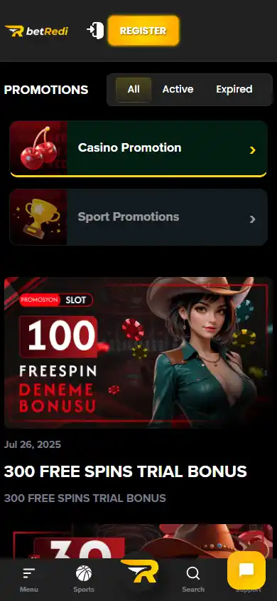 Betredi Casino screenshot 6