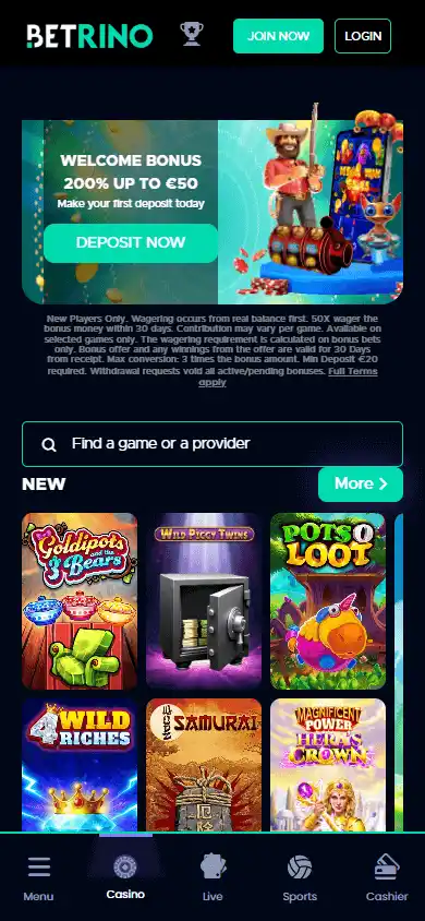 Betrino Casino screenshot 4