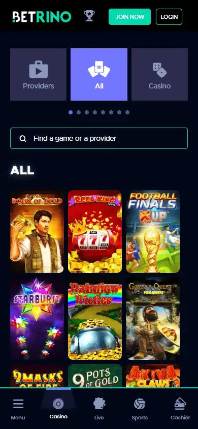 Betrino Casino screenshot 5