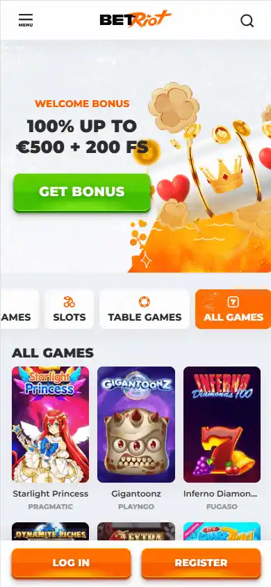 Betriot Casino screenshot 5