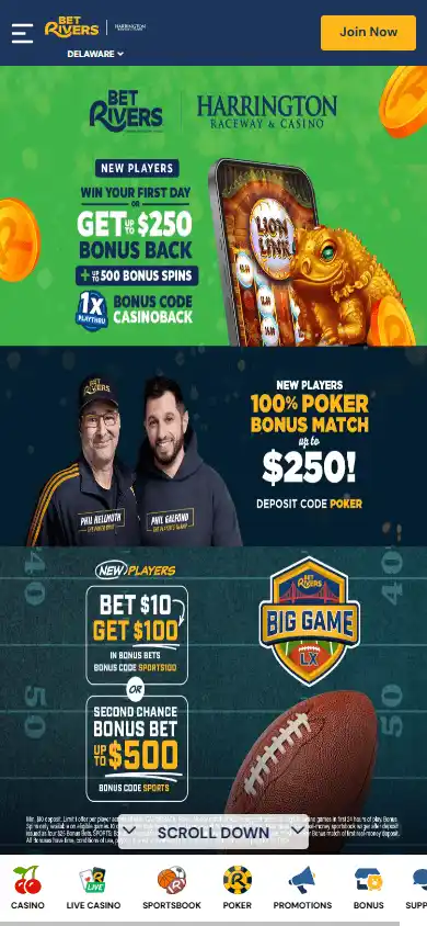 BetRivers at Harrington Raceway & Casino screenshot 4