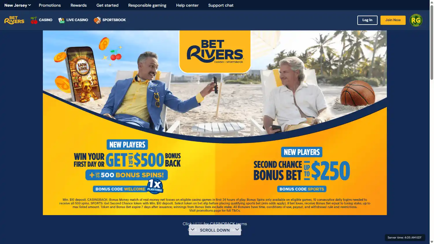BetRivers Casino screenshot 1