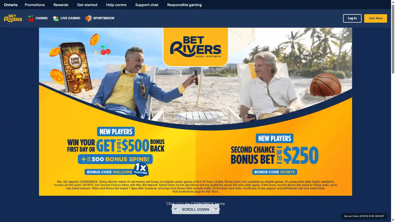BetRivers Casino screenshot 1