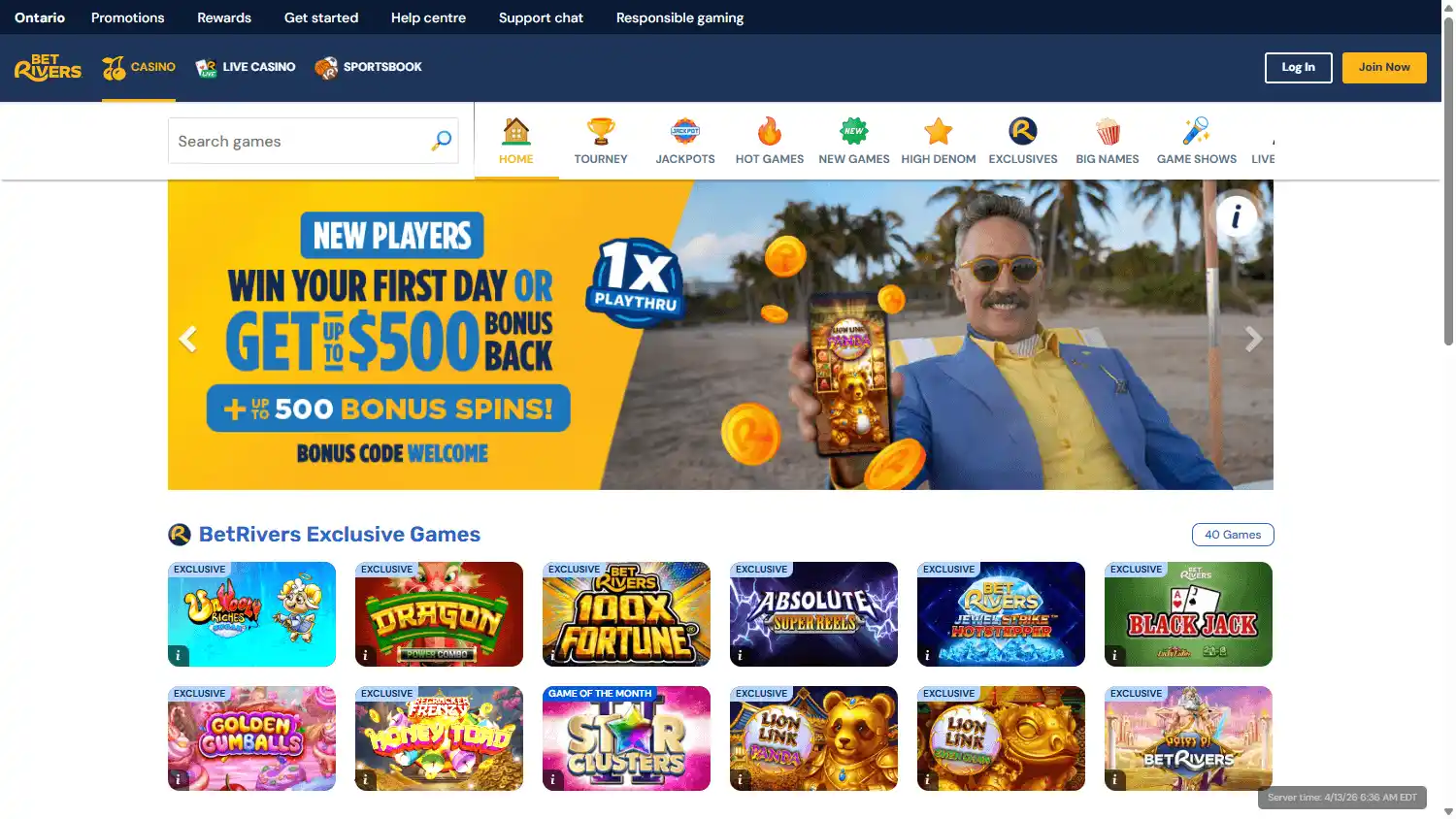 BetRivers Casino screenshot 2